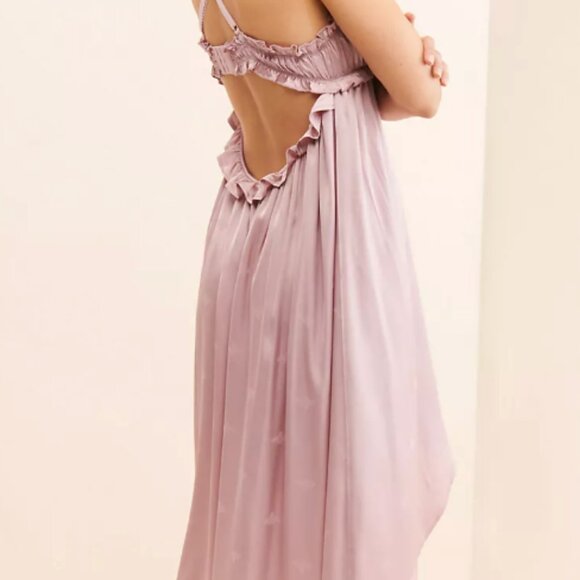 Anthropologie Asymmetrical Dress in Light Pink - Picture 2 of 5